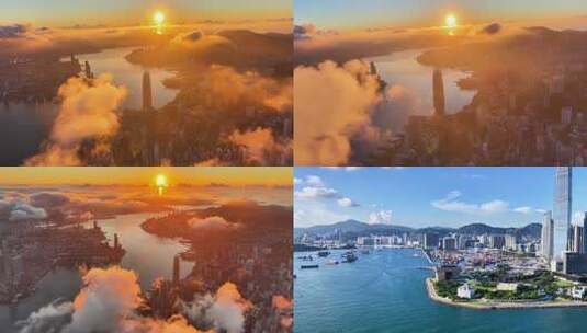 最新4k 15分钟香港航拍宣传片高清在线视频素材下载