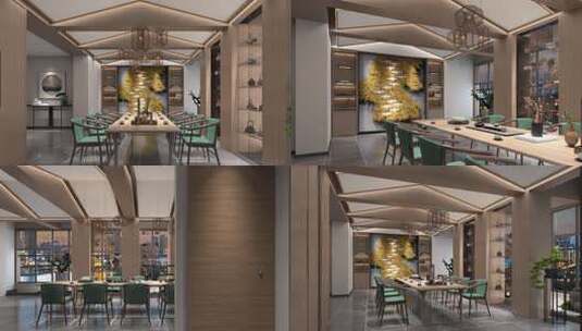 新中式茶室空镜合集高清在线视频素材下载