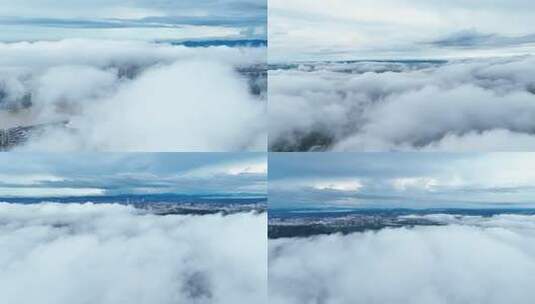 城市云海景观高清在线视频素材下载