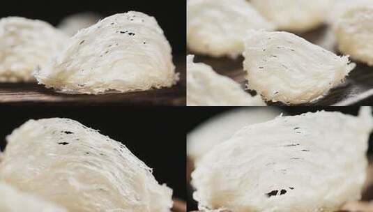 微距特写燕窝食材高清在线视频素材下载