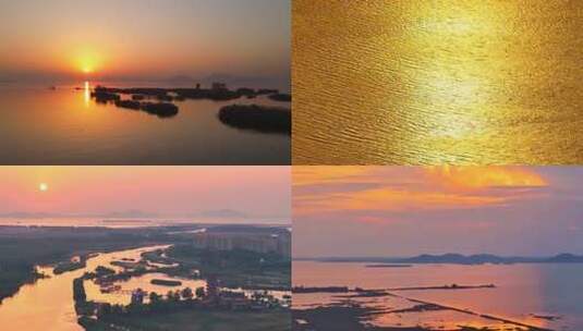 4K东平湖最美秋色高清在线视频素材下载