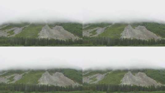 山顶覆盖着浓雾的素材高清在线视频素材下载