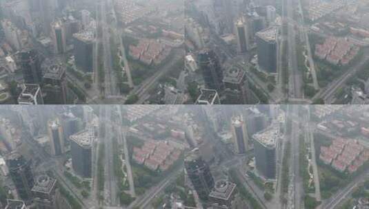 上海世纪大道清晨风光高清在线视频素材下载