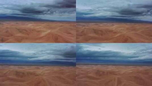 有风暴云的沙丘高清在线视频素材下载
