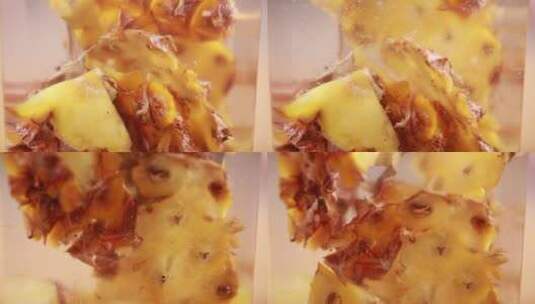 菠萝皮发酵制作酵素高清在线视频素材下载