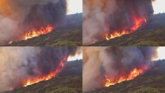 圣巴巴拉的大火高清在线视频素材下载