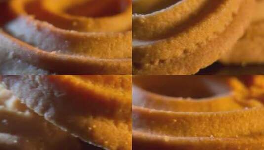 烘焙烤饼干甜品饼干高清在线视频素材下载