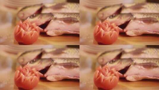 鱼肉草鱼河鱼高清在线视频素材下载
