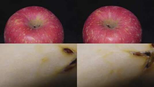 【镜头合集】红富士苹果水果健康高清在线视频素材下载
