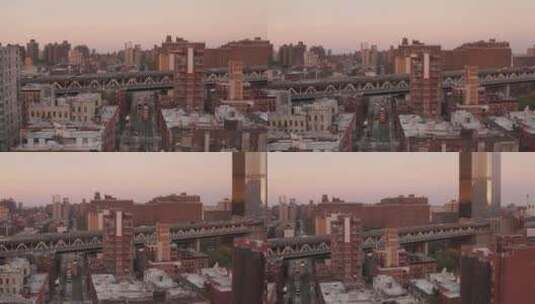 纽约市城市生活的航拍高清在线视频素材下载