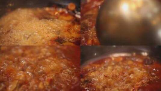 【镜头合集】红烧鸡肉炖干锅鸭土匪鸭高清在线视频素材下载