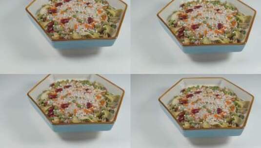 白底滑轨食品绿豆粥高清在线视频素材下载
