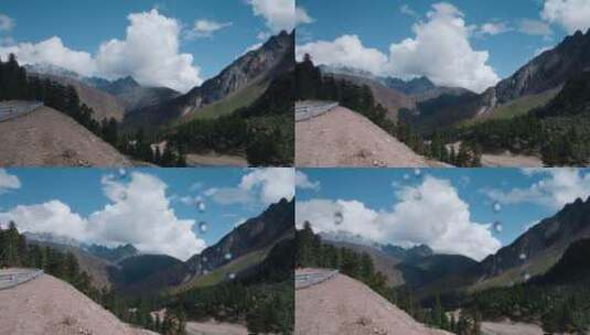 延时山区云层视频西藏丙察察风光高清在线视频素材下载