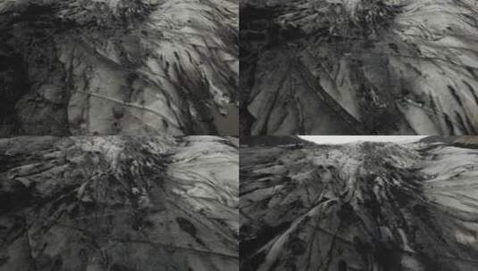 无人机拍摄冰川景观高清在线视频素材下载