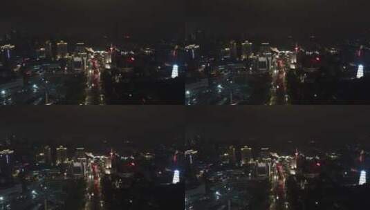 航拍福州，福州夜景高清在线视频素材下载