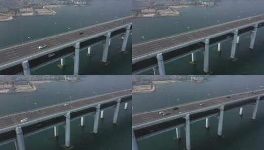 航拍大连跨海大桥高清在线视频素材下载