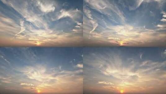 大气天空云层日落延时摄影片头片尾高清在线视频素材下载
