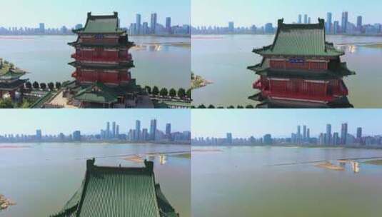 中国古建筑，江西南昌滕王阁高清在线视频素材下载