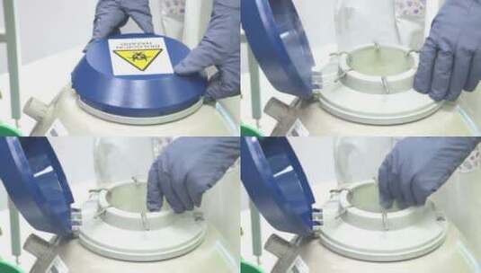 干细胞科学研究液氮高清在线视频素材下载