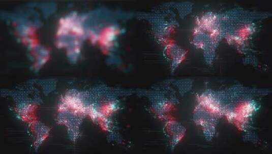 科技光线大数据地图蓝色商务背景C (9)高清在线视频素材下载