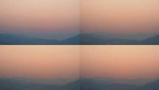 山上日出延时山峰风景早上太阳升起来高清在线视频素材下载
