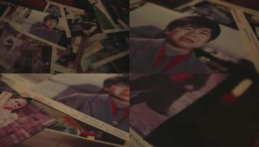 散落的多张影视人物宣传剧照海报电影高清在线视频素材下载