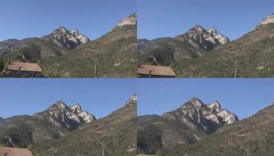 山顶景观的放大拍摄高清在线视频素材下载