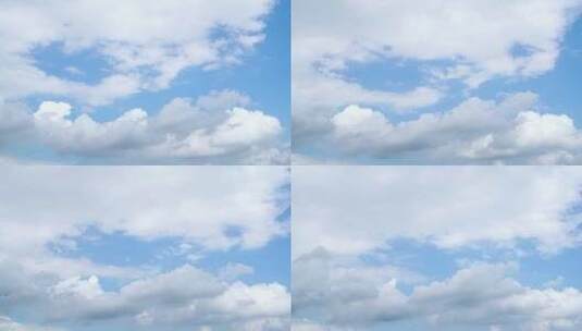 小清新蓝天白云延时多云天空云朵唯美蔚蓝高清在线视频素材下载