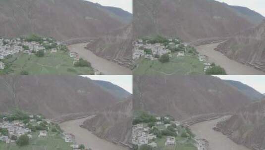 20200620 西藏盐井 公路318 悬崖村落 4k _0010高清在线视频素材下载