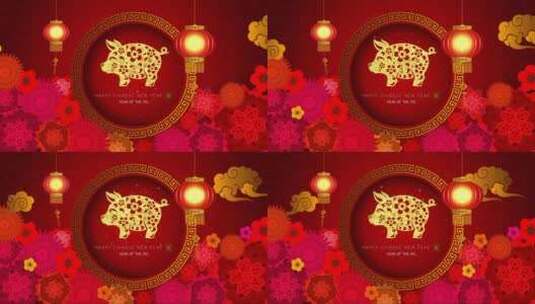 中国新年庆典动画高清在线视频素材下载