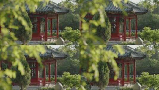中国园林古建筑亭子高清在线视频素材下载