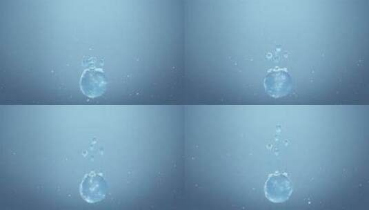 补水保湿精华分子 水细胞 水成分高清在线视频素材下载