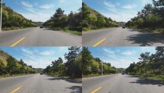 城市道路开车第一视角高清在线视频素材下载