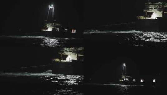 4kl1广东雷州市渔民夜航捕鱼1高清在线视频素材下载