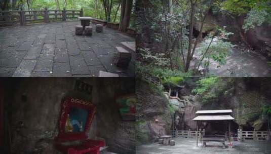 杭州宝石山景区金鼓洞4K视频合集高清在线视频素材下载