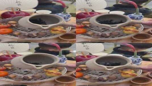 网红围炉煮茶高清在线视频素材下载