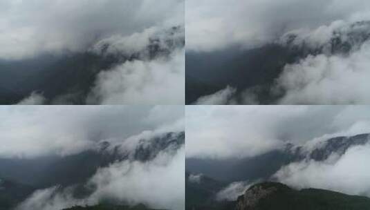 山顶风光 云海 山上云海 云 群山 悬崖高清在线视频素材下载