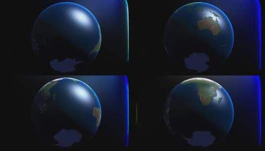 4k地球旋转特效透明素材 (5)高清在线视频素材下载