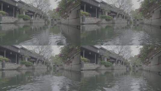 江南水乡古镇苏州同里下雨天Vlog色彩10BIT高清在线视频素材下载