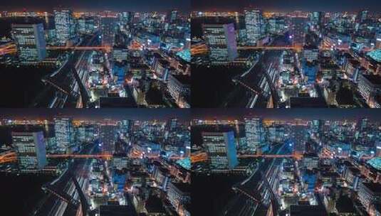 东京夜景延时摄影高清在线视频素材下载