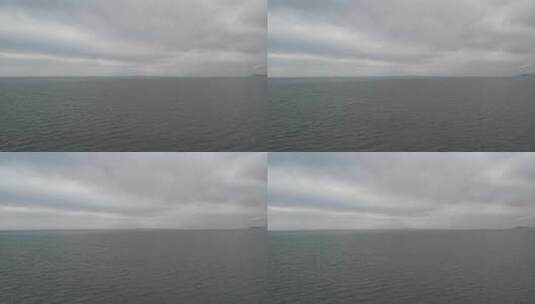 乌云下的大海航拍高清在线视频素材下载