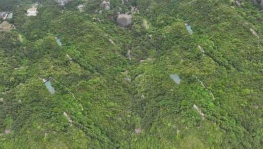 航拍福建宁德福鼎太姥山海上仙山风光高清在线视频素材下载