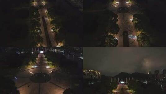 台州夜景航拍空镜高清在线视频素材下载