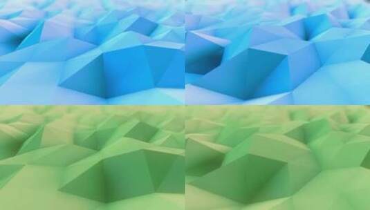 折纸多边形运动图形、艺术元素高清在线视频素材下载
