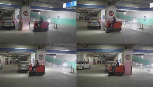 地下车库 车库 地下停车场高清在线视频素材下载