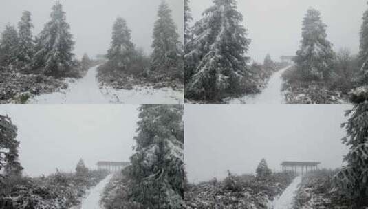 乌蒙山雪景高清在线视频素材下载