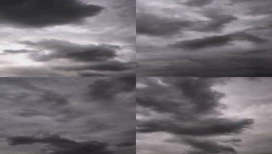 竖屏拍摄乌云密布的天空延时高清在线视频素材下载