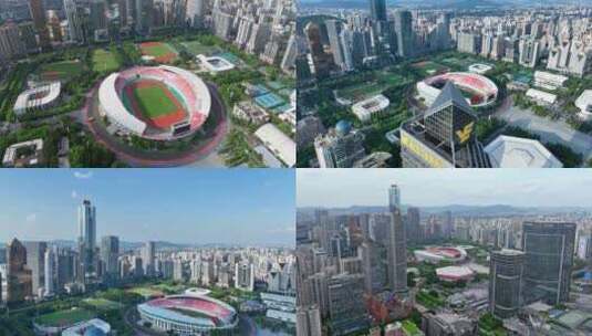 广州体育中心高清在线视频素材下载