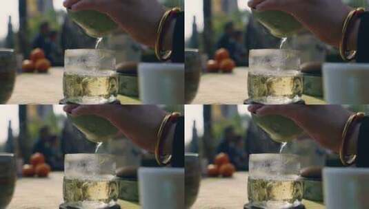 中国茶道沏茶倒茶高清在线视频素材下载