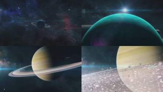 太空行星动画高清在线视频素材下载